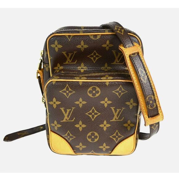 Louis Vuitton Handbags - Louis Vuitton Amazon Crossbody Shoulder Bag Brown Tan LV Monogram Vintage Y2K